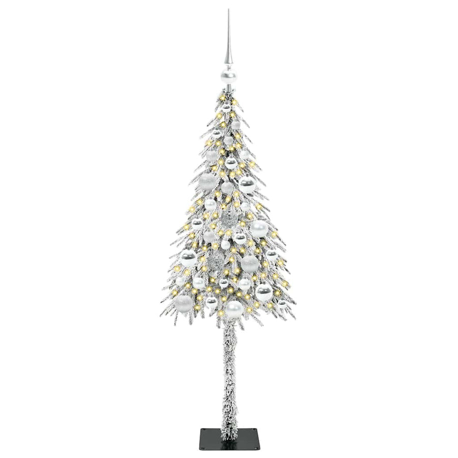 Kerstboom met 150 LED met standaard Wit 120 cm PE en staal