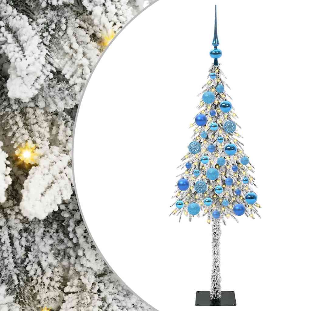 Kerstboom met 150 LED met standaard Wit 120 cm PE en staal
