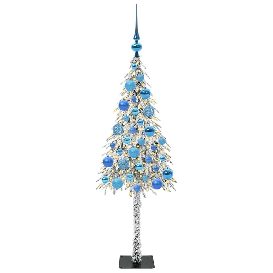 Kerstboom met 150 LED met standaard Wit 120 cm PE en staal
