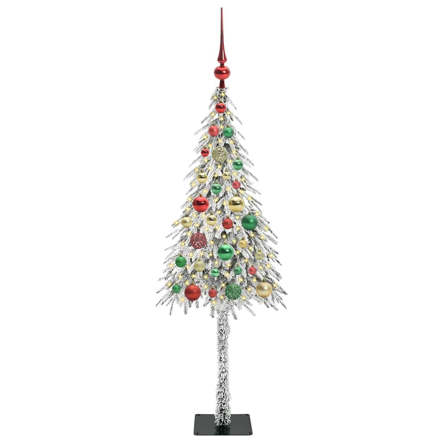 Kerstboom met 150 LED met standaard Wit 120 cm PE en staal