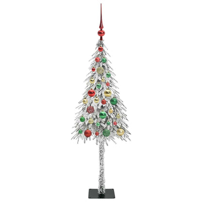 Kerstboom met 150 LED met standaard Wit 120 cm PE en staal