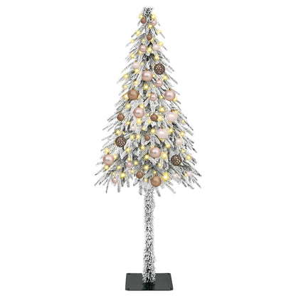 Kerstboom met 150 LED met standaard Wit 150 cm PE en staal
