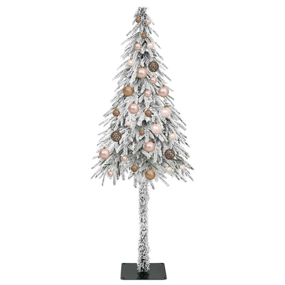 Kerstboom met 150 LED met standaard Wit 150 cm PE en staal