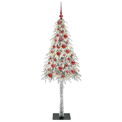 Kerstboom met 150 LED met standaard Wit 150 cm PE en staal
