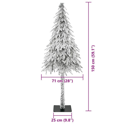 Kerstboom met 150 LED met standaard Wit 150 cm PE en staal