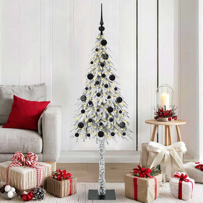 Kerstboom met 150 LED met standaard Wit 150 cm PE en staal