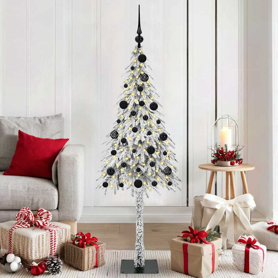 Kerstboom met 150 LED met standaard Wit 150 cm PE en staal