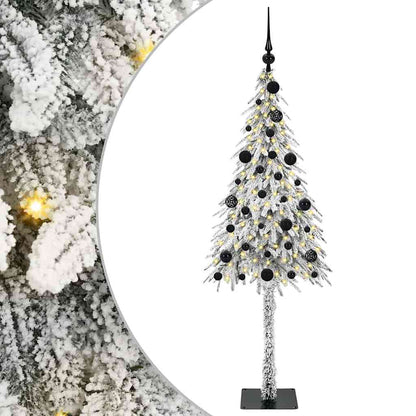 Kerstboom met 150 LED met standaard Wit 150 cm PE en staal