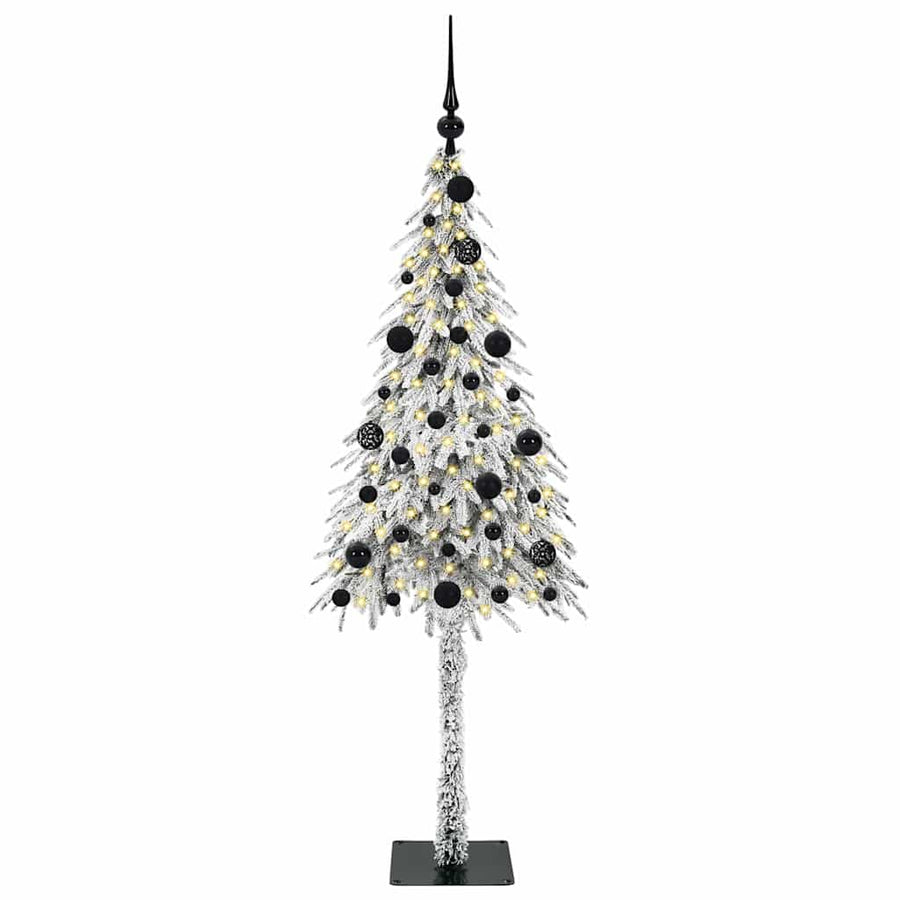 Kerstboom met 150 LED met standaard Wit 150 cm PE en staal