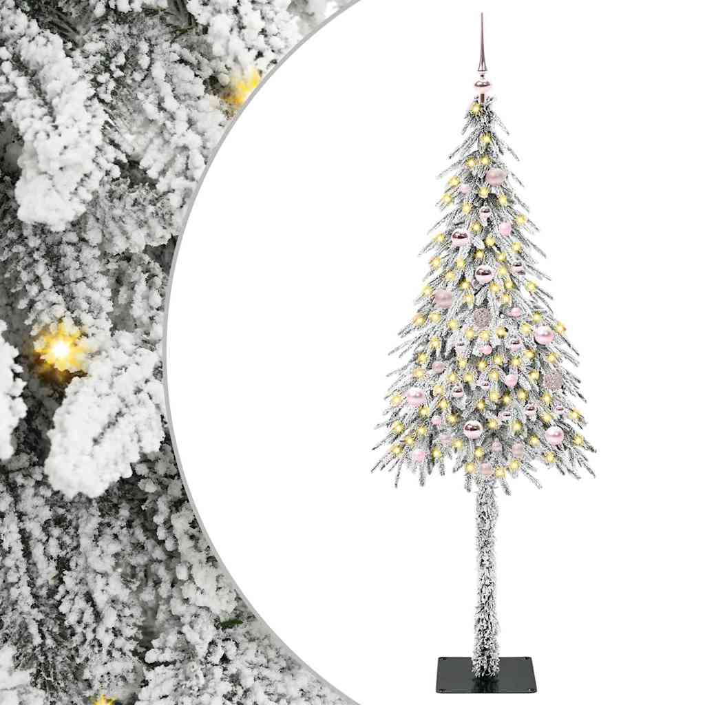 Kerstboom met 150 LED met standaard Wit 150 cm PE en staal