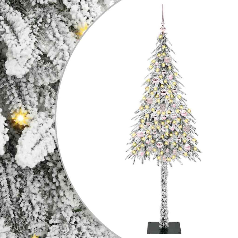 Kerstboom met 150 LED met standaard Wit 150 cm PE en staal