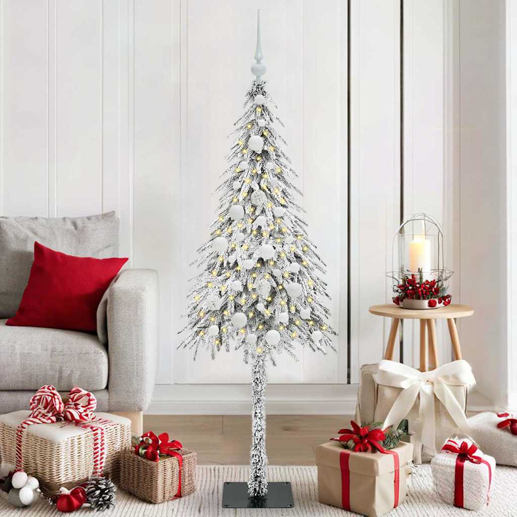 Kerstboom met 150 LED met standaard Wit 150 cm PE en staal
