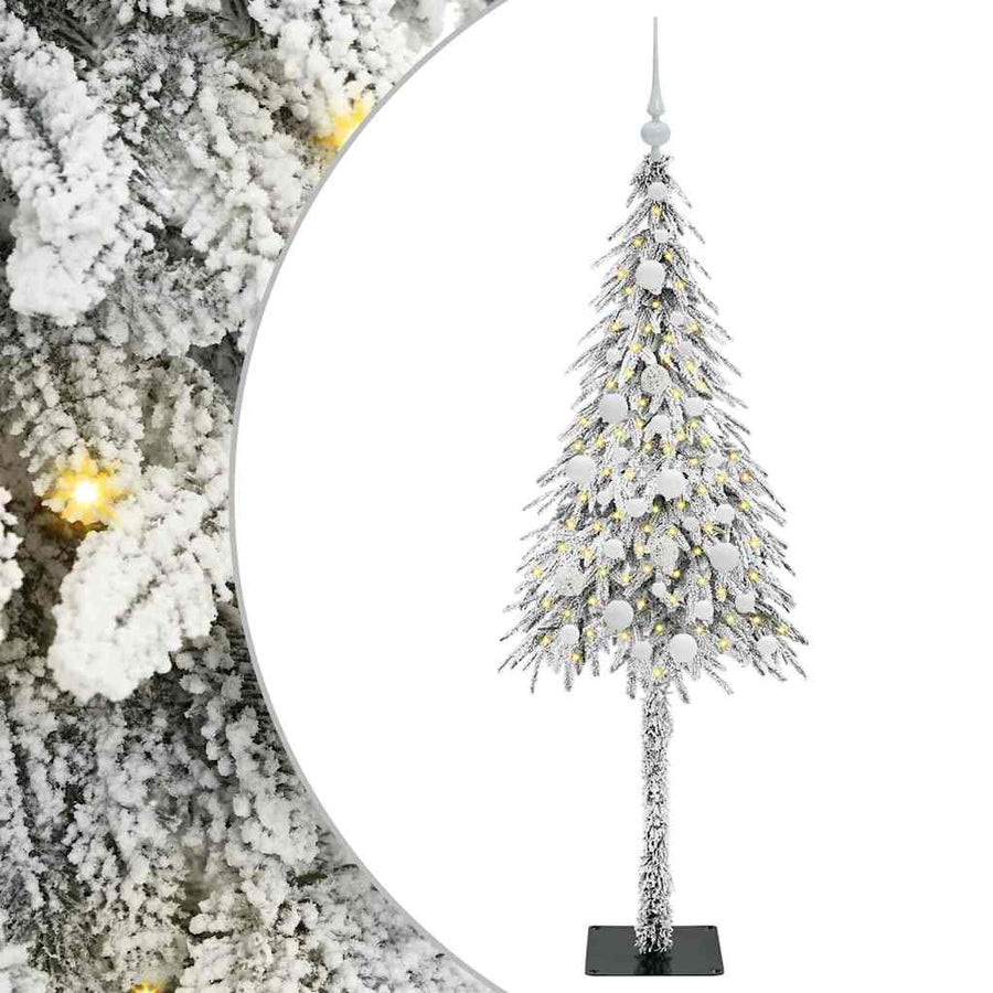 Kerstboom met 150 LED met standaard Wit 150 cm PE en staal