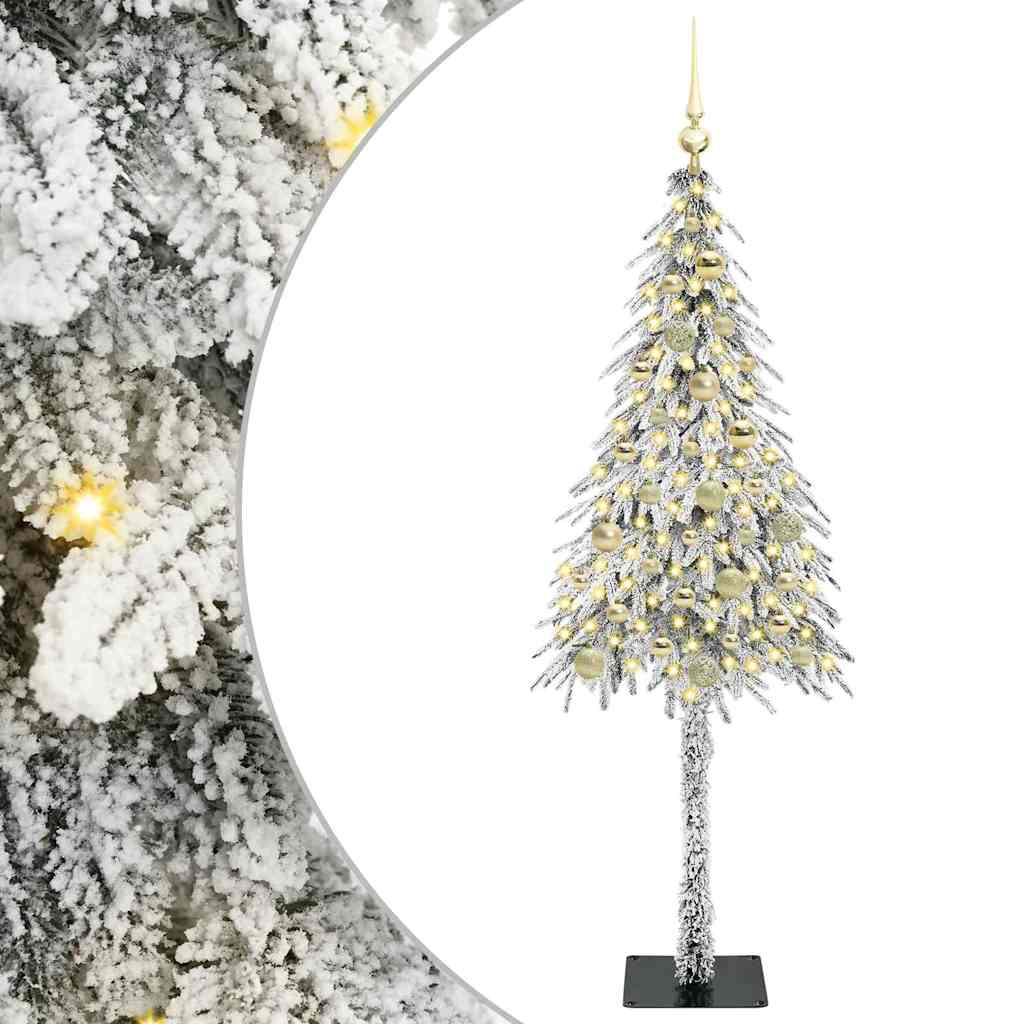 Kerstboom met 150 LED met standaard Wit 150 cm PE en staal