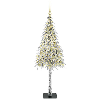 Kerstboom met 150 LED met standaard Wit 150 cm PE en staal