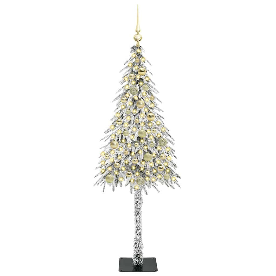 Kerstboom met 150 LED met standaard Wit 150 cm PE en staal