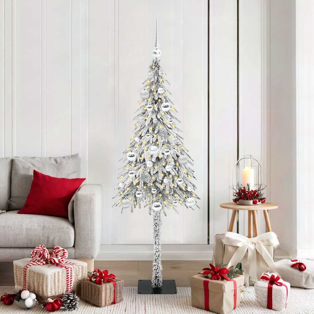 Kerstboom met 150 LED met standaard Wit 150 cm PE en staal