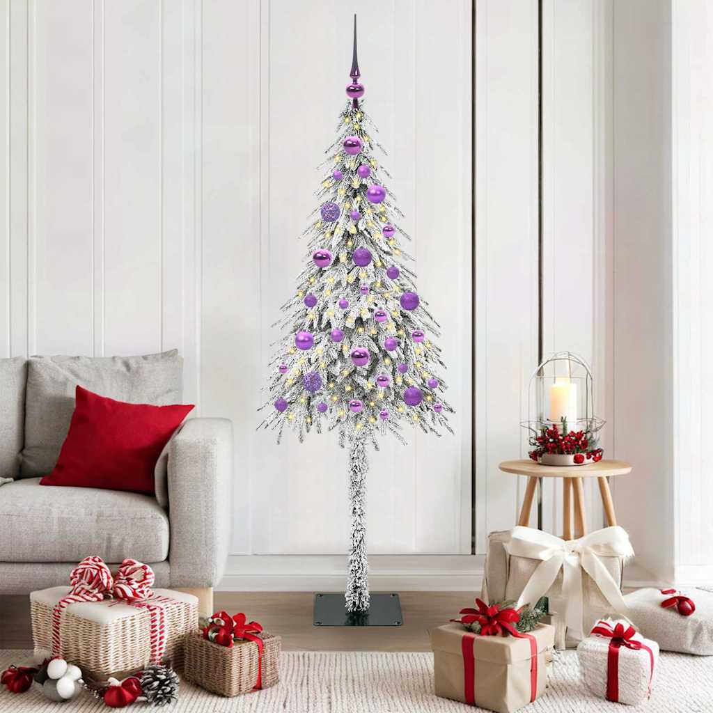 Kerstboom met 150 LED met standaard Wit 150 cm PE en staal