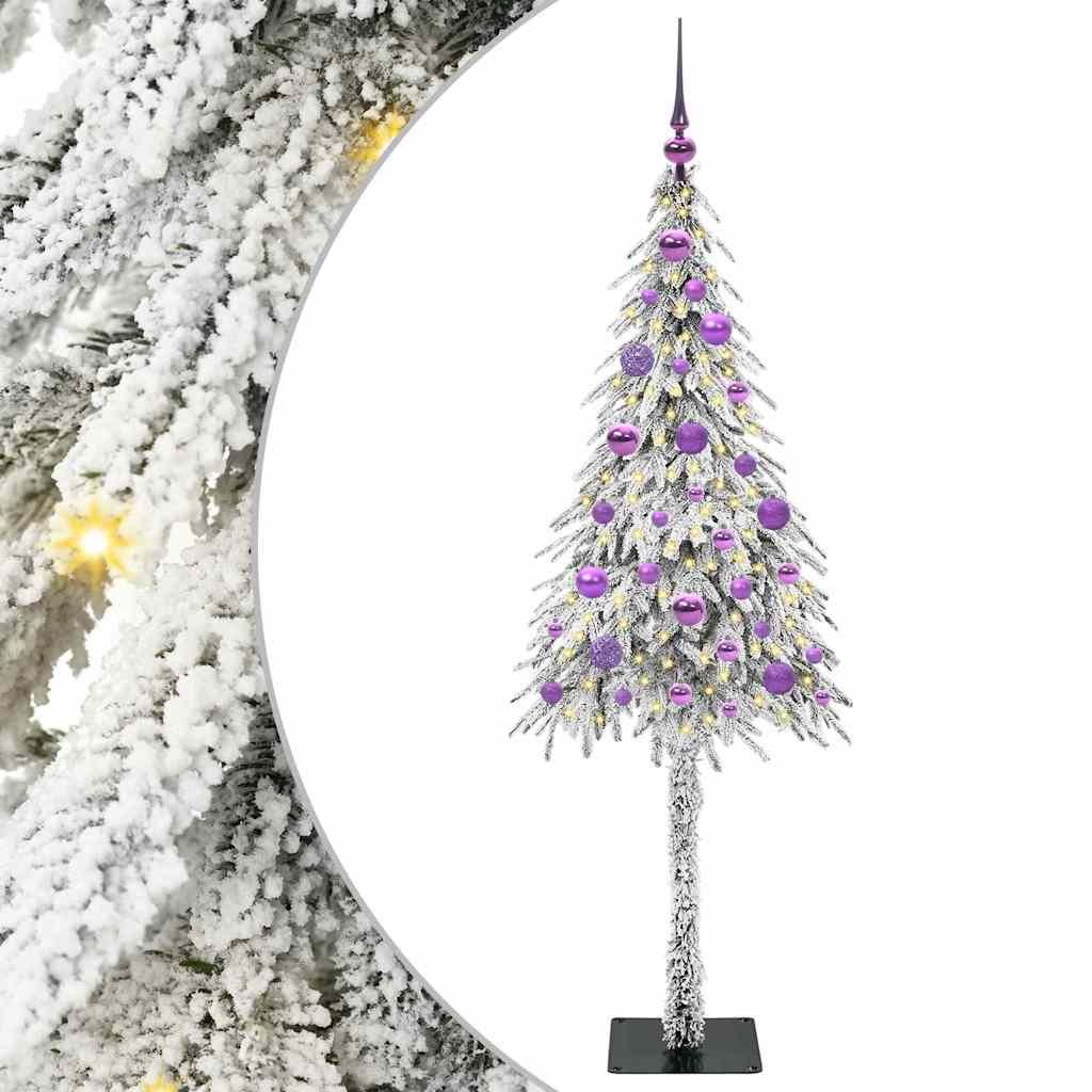 Kerstboom met 150 LED met standaard Wit 150 cm PE en staal