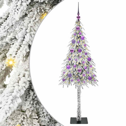 Kerstboom met 150 LED met standaard Wit 150 cm PE en staal