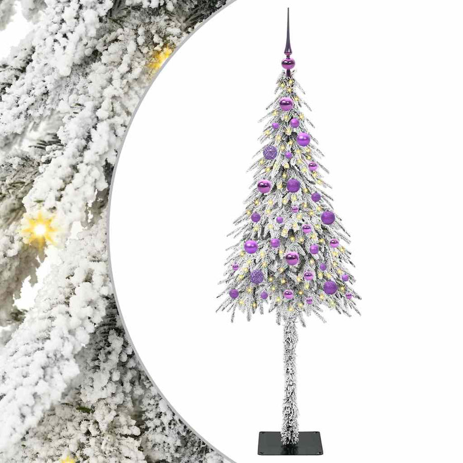 Kerstboom met 150 LED met standaard Wit 150 cm PE en staal