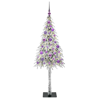 Kerstboom met 150 LED met standaard Wit 150 cm PE en staal
