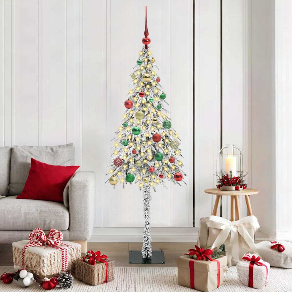 Kerstboom met 150 LED met standaard Wit 150 cm PE en staal