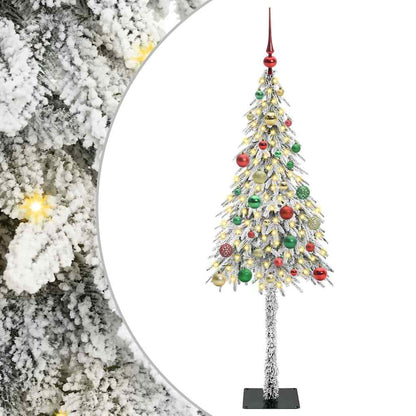 Kerstboom met 150 LED met standaard Wit 150 cm PE en staal