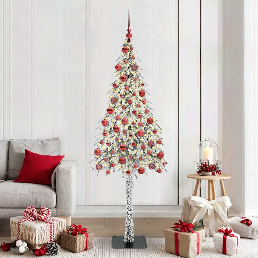 Kerstboom met 300 LED met standaard Wit 180 cm PE en staal