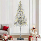 Christmas Tree with 300 LED with stand White 210 cm PE and steel