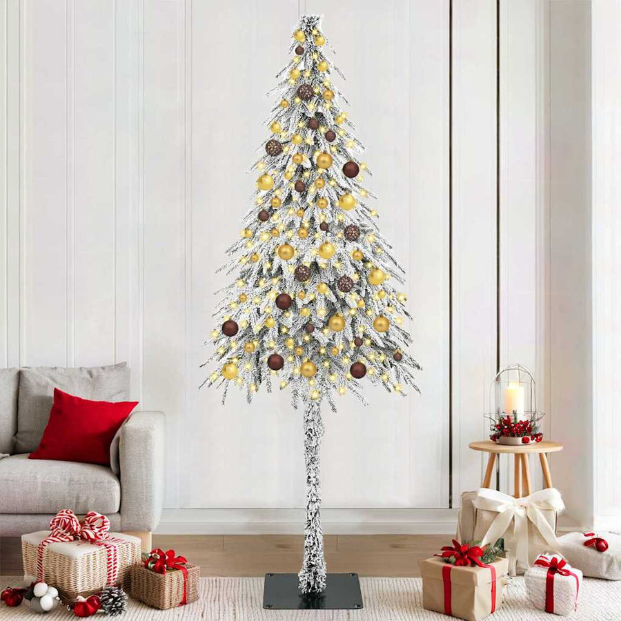 Kerstboom met 300 LED met standaard Wit 210 cm PE en staal