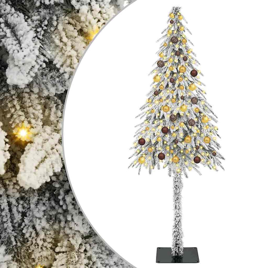 Kerstboom met 300 LED met standaard Wit 210 cm PE en staal