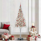 Kerstboom 210 cm 300 LED wit PE staal