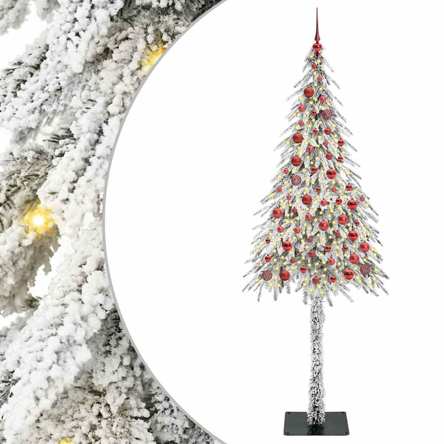 Kerstboom met 300 LED met standaard Wit 210 cm PE en staal