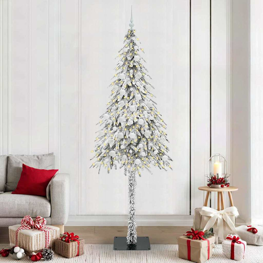 Kerstboom met 300 LED met standaard Wit 210 cm PE en staal