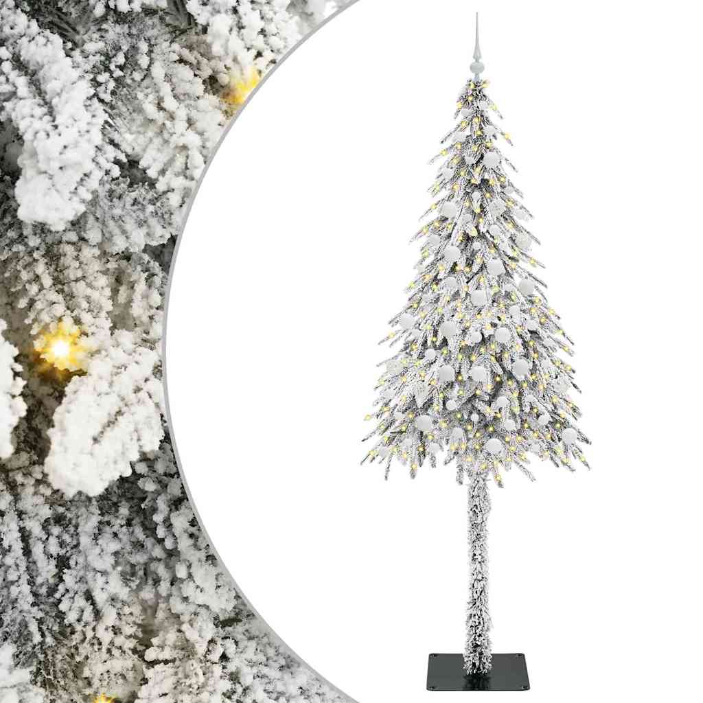Kerstboom met 300 LED met standaard Wit 210 cm PE en staal