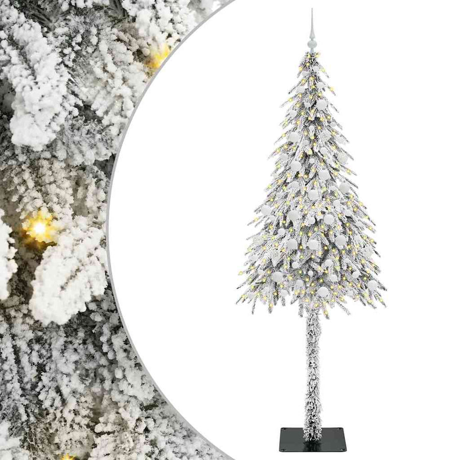 Kerstboom met 300 LED met standaard Wit 210 cm PE en staal