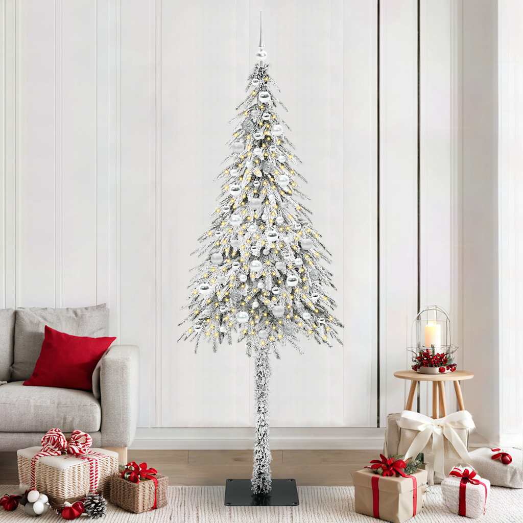 Kerstboom met 300 LED met standaard Wit 210 cm PE en staal