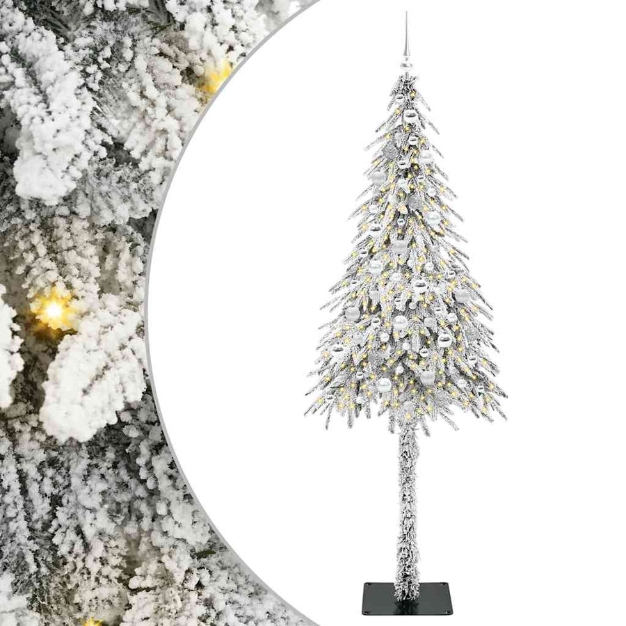 Kerstboom met 300 LED met standaard Wit 210 cm PE en staal