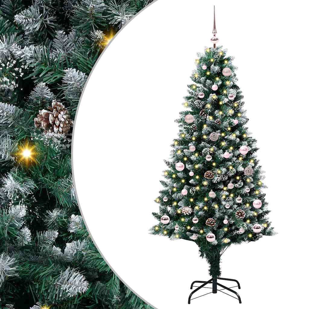 Kunstkerstboom Groen 150 Cm Pvc En Staal En Kunststof 150 x 93 cm