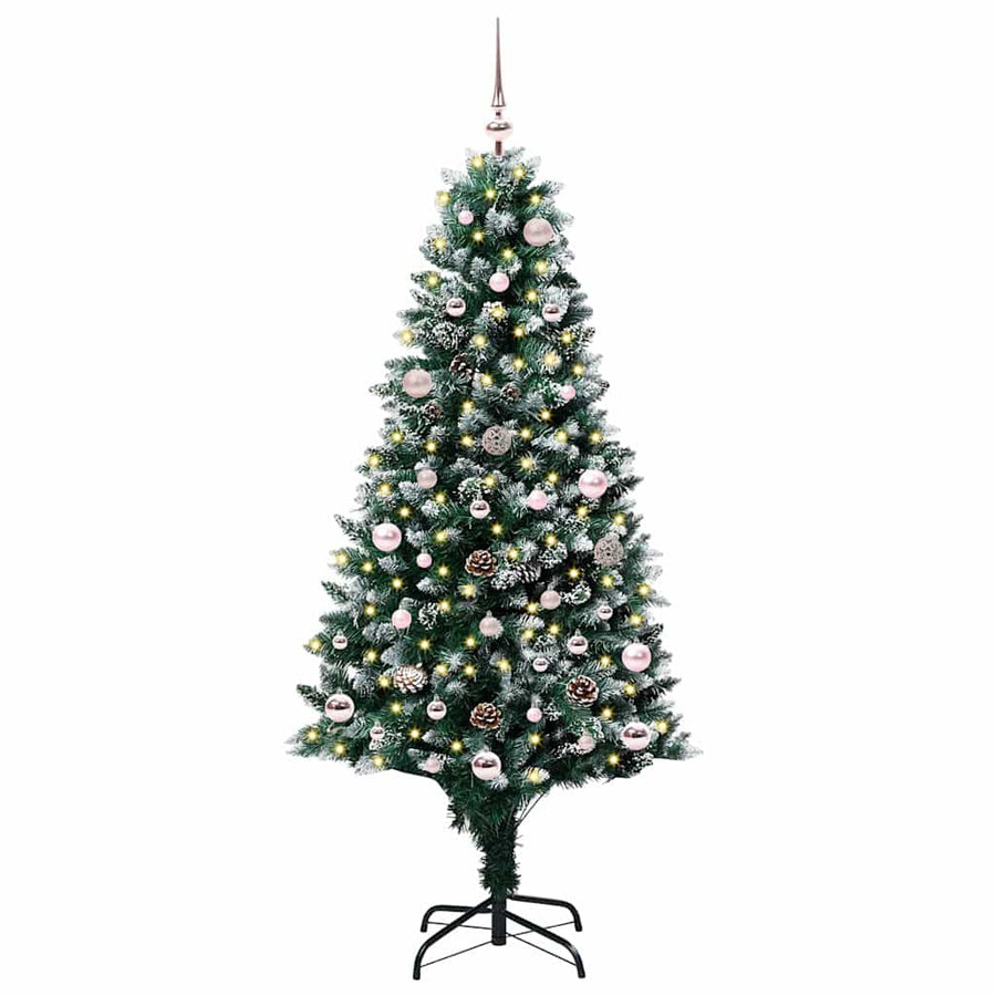 Kunstkerstboom Groen 150 Cm Pvc En Staal En Kunststof 150 x 93 cm