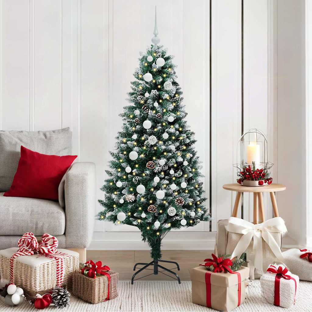 Kunstkerstboom Groen 150 Cm Pvc En Staal En Kunststof 150 x 93 cm