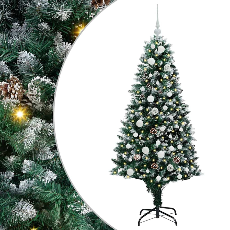 Kunstkerstboom Groen 150 Cm Pvc En Staal En Kunststof 150 x 93 cm