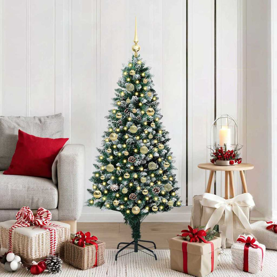 Kunstkerstboom Groen 150 Cm Pvc En Staal En Kunststof 150 x 93 cm