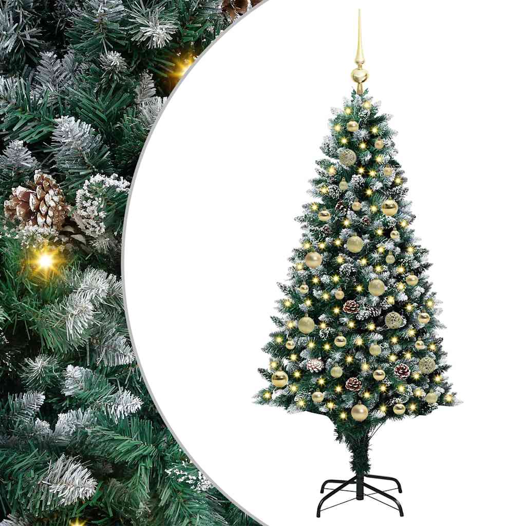 Kunstkerstboom Groen 150 Cm Pvc En Staal En Kunststof 150 x 93 cm