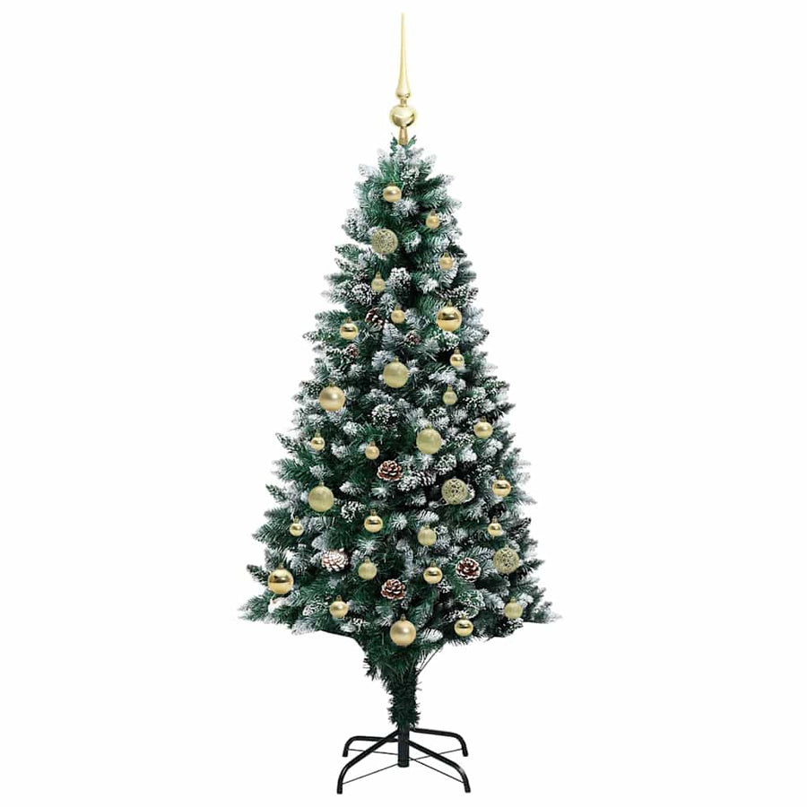 Kunstkerstboom Groen 150 Cm Pvc En Staal En Kunststof 150 x 93 cm