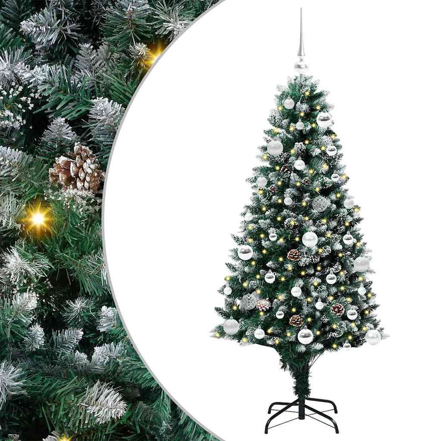 Kunstkerstboom Groen 150 Cm Pvc En Staal En Kunststof 150 x 93 cm