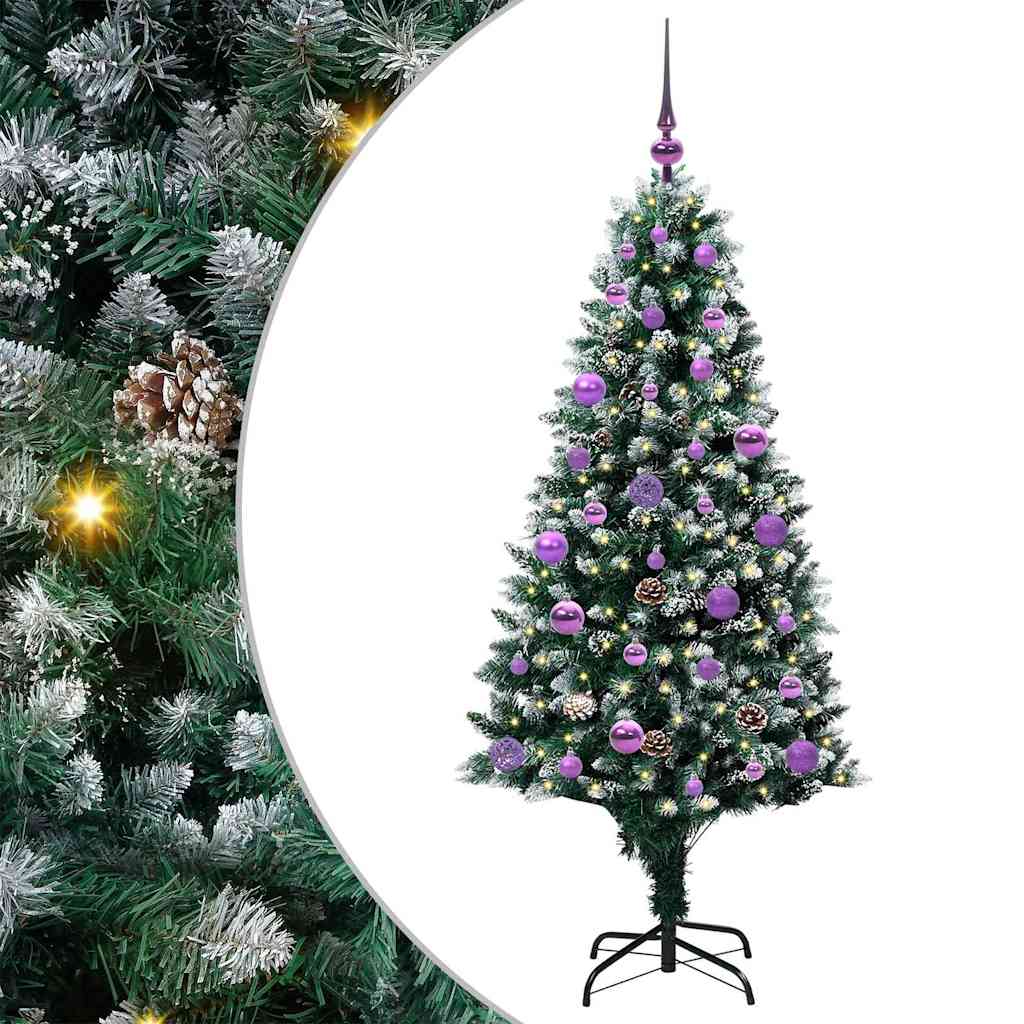 Kunstkerstboom Groen 150 Cm Pvc En Staal En Kunststof 150 x 93 cm