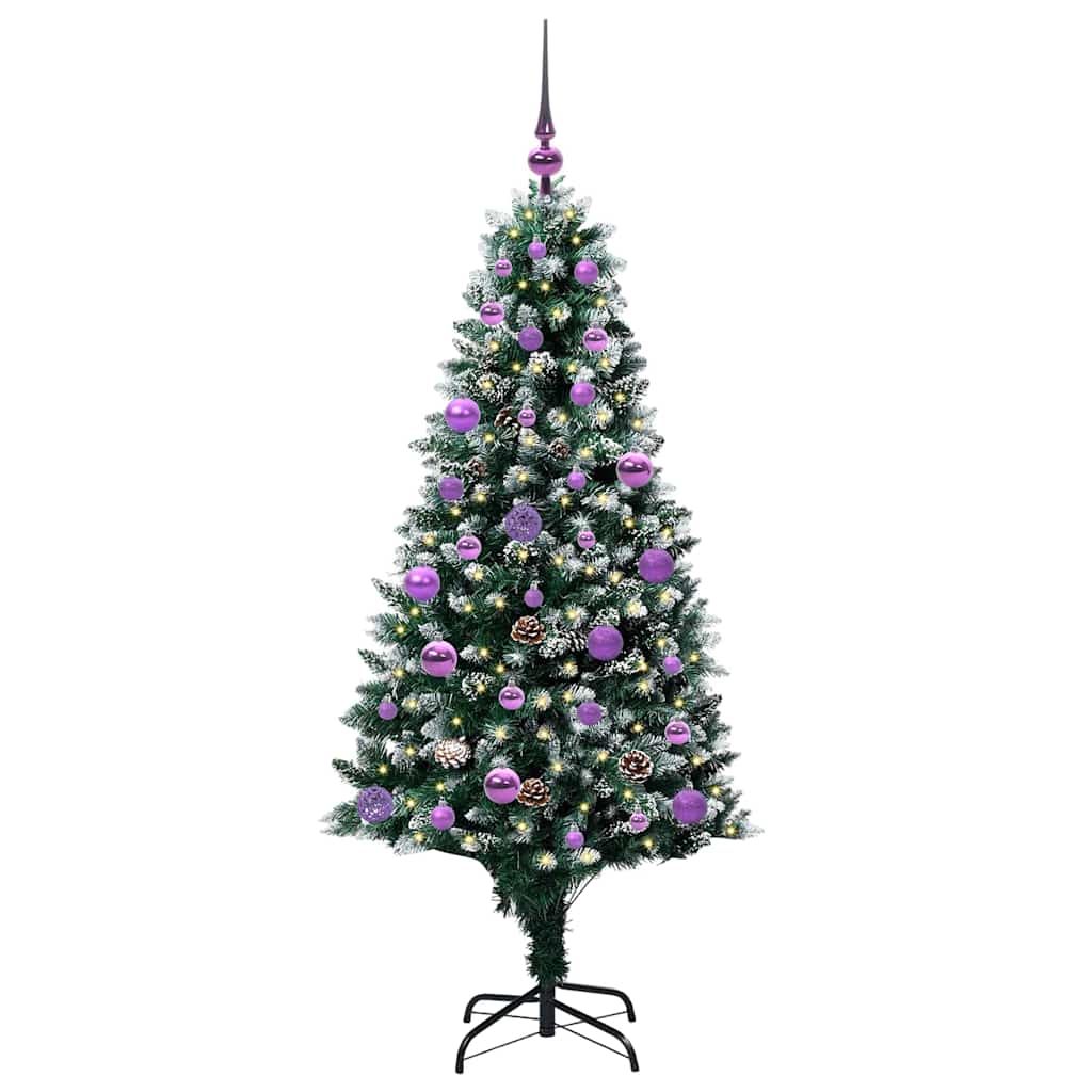 Kunstkerstboom Groen 150 Cm Pvc En Staal En Kunststof 150 x 93 cm