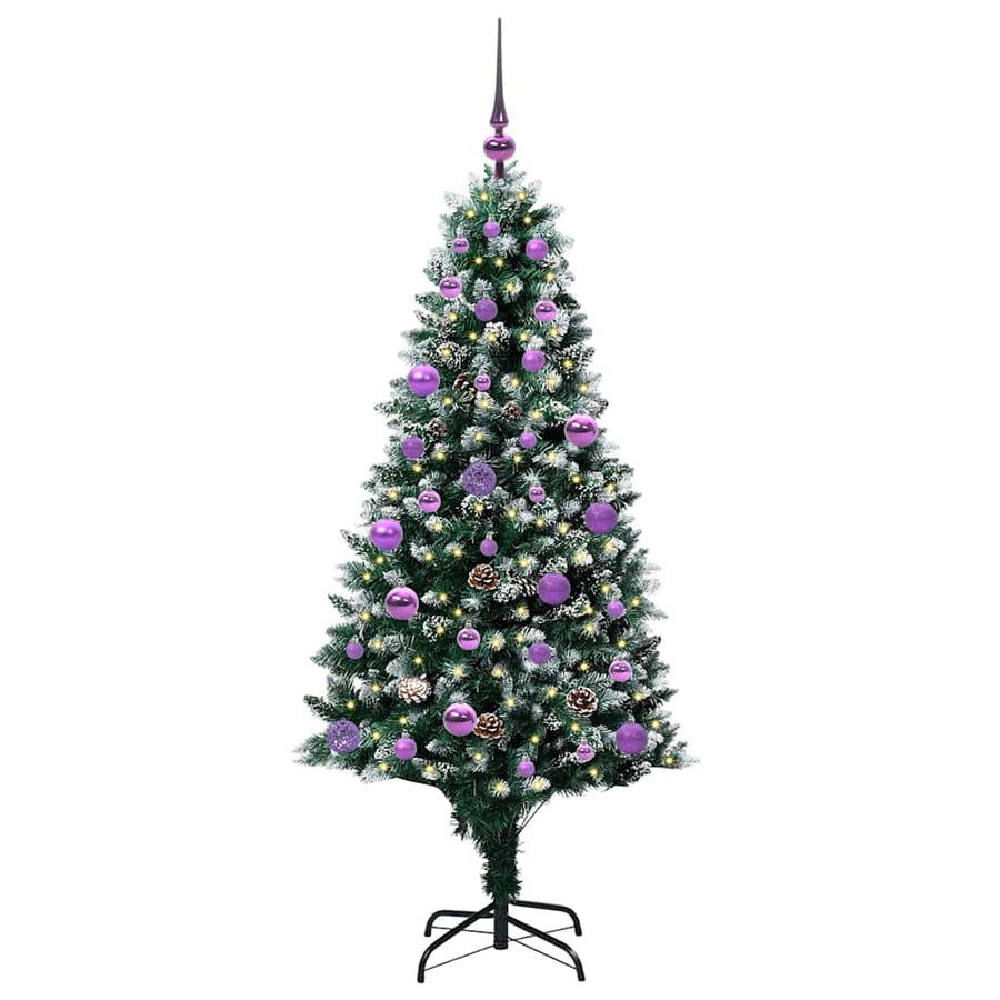 Kunstkerstboom Groen 150 Cm Pvc En Staal En Kunststof 150 x 93 cm